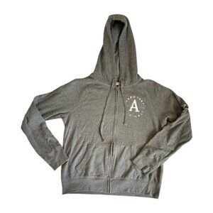 Aeropostale 1987 Gray Full-Zip Hoodie - Size M